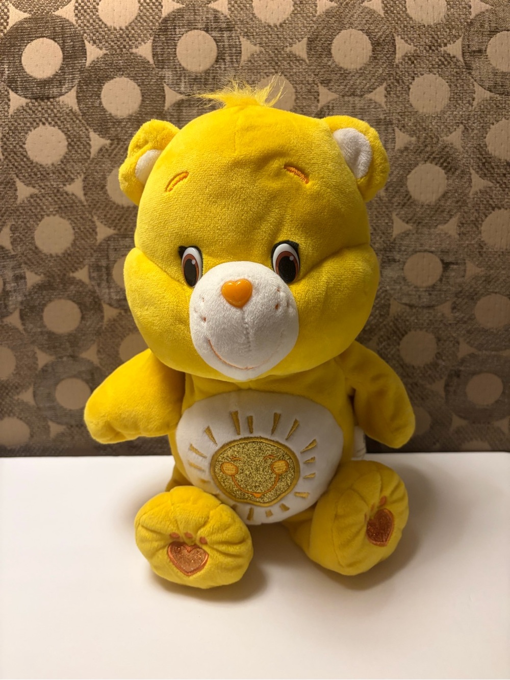 Care Bears Talks And animated, Funshine Bear 14 Inch Plush 2015